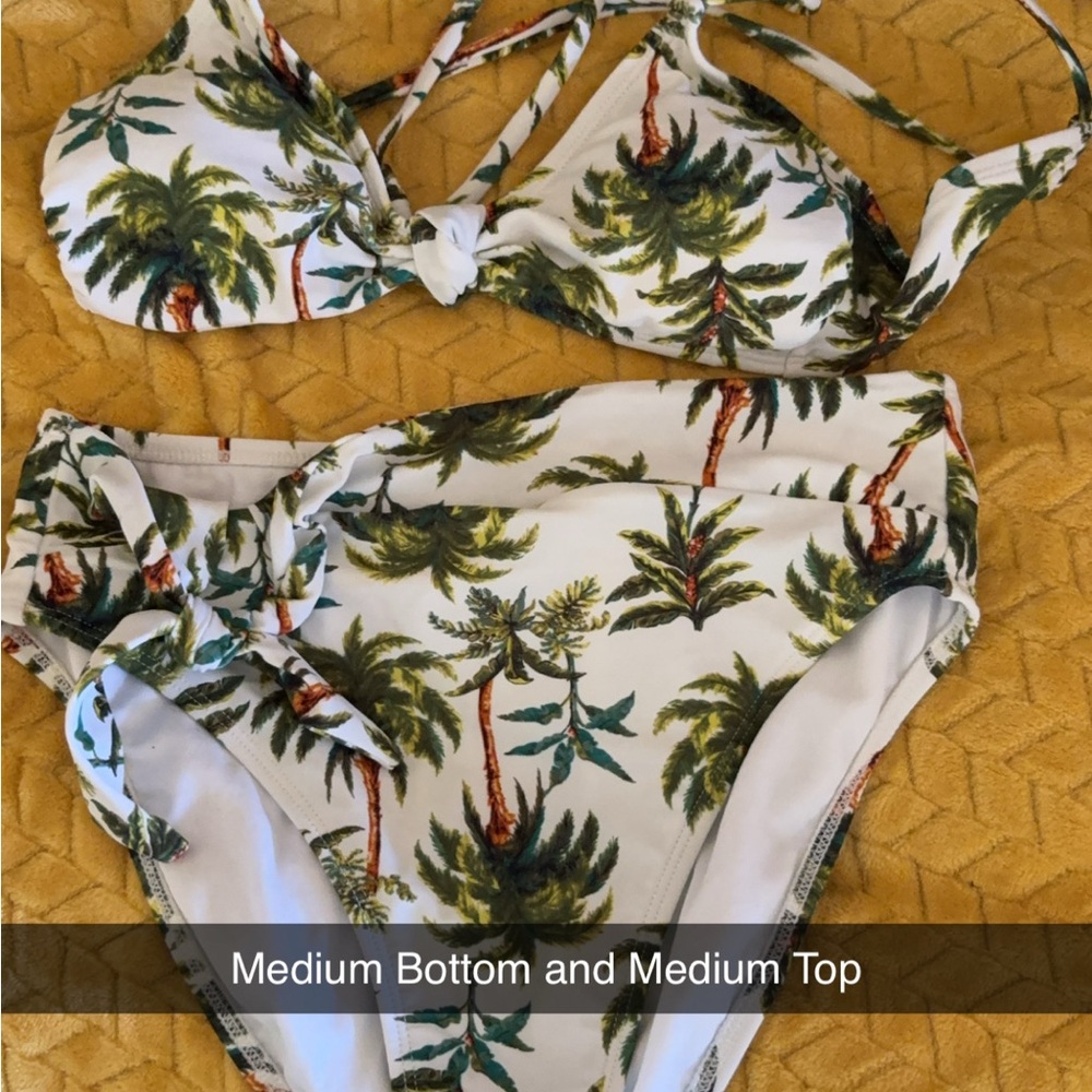 Tropical Print Bikini Set